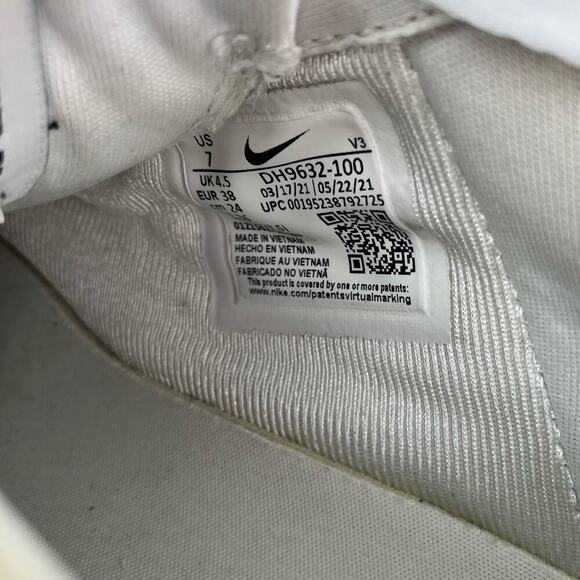 Nike Air Force 1 Pixel SE Zebra Sneakers Low Top Platform Womens Sz 7 White Gray - Picture 16 of 16